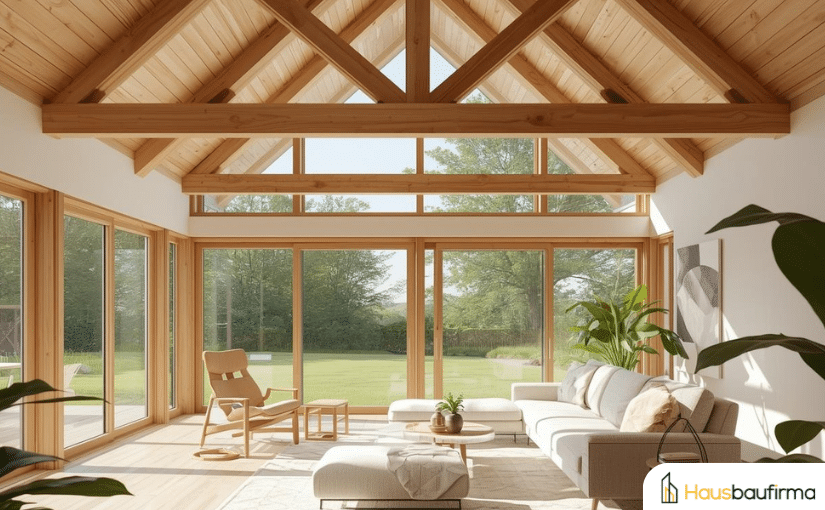 Holzstaenderbauweise Fertighaus